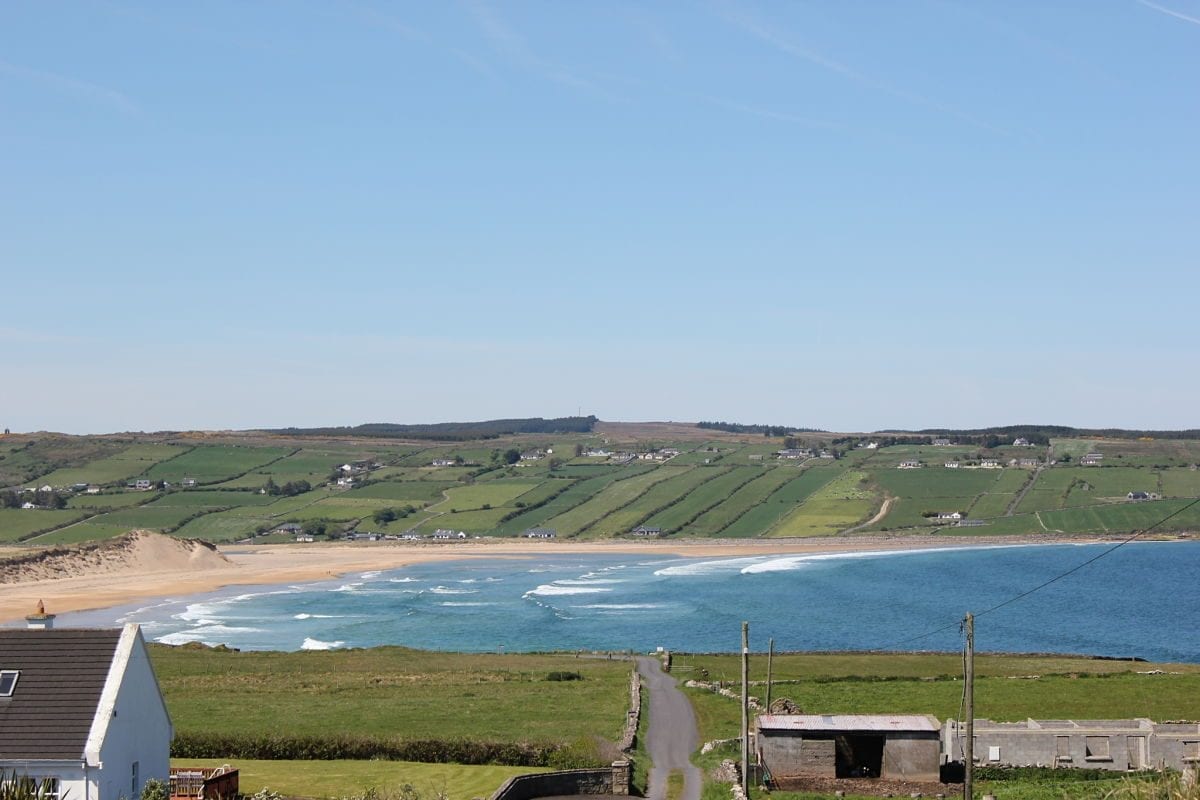 The road to Kilcummin Back Strand, County Mayo, Ireland