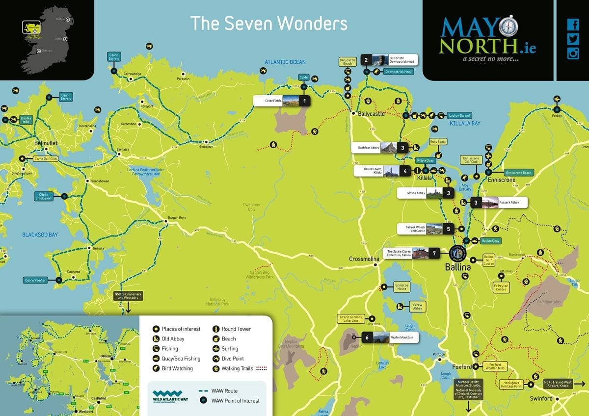 Ballina Mayo Ireland Map The Seven Wonders Of North Mayo - Visit North Mayo