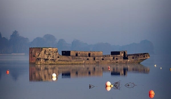 The SS Creteboom - The concrete ship on the River Moy