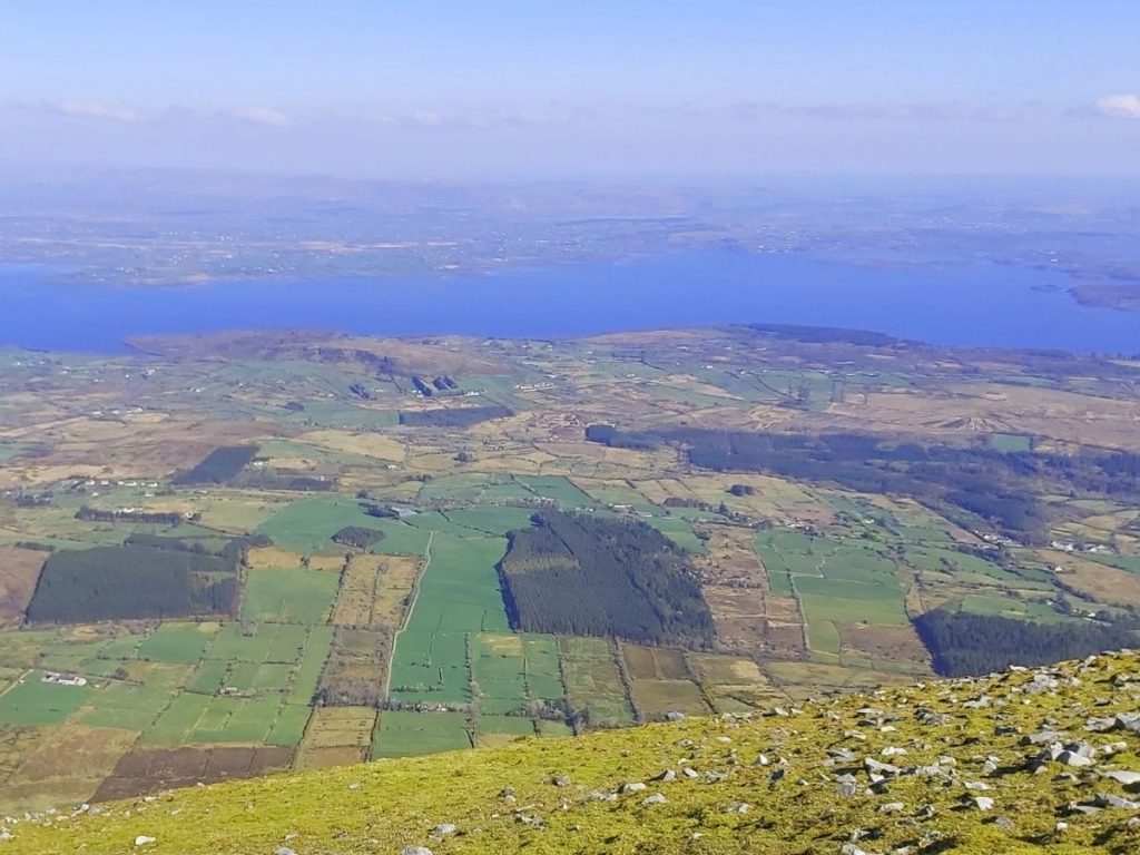 View of Lough Conn from Nephin Mountain Co Mayo Ireland